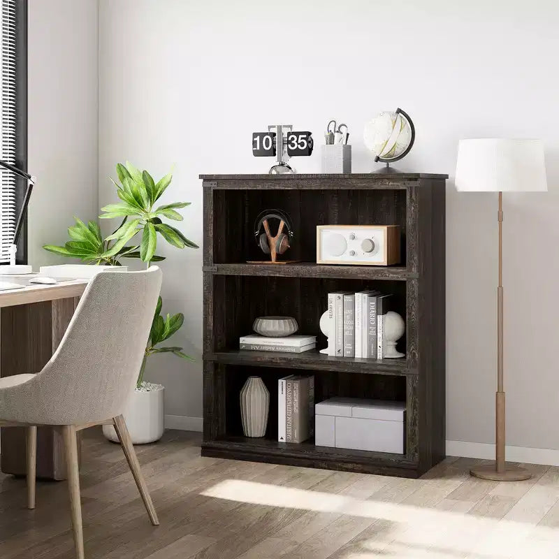 Libreria a 5 ripiani, stile rustico, vari colori e dimensioni
