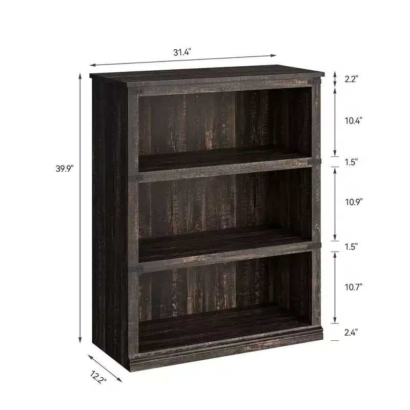 Libreria a 5 ripiani, stile rustico, vari colori e dimensioni