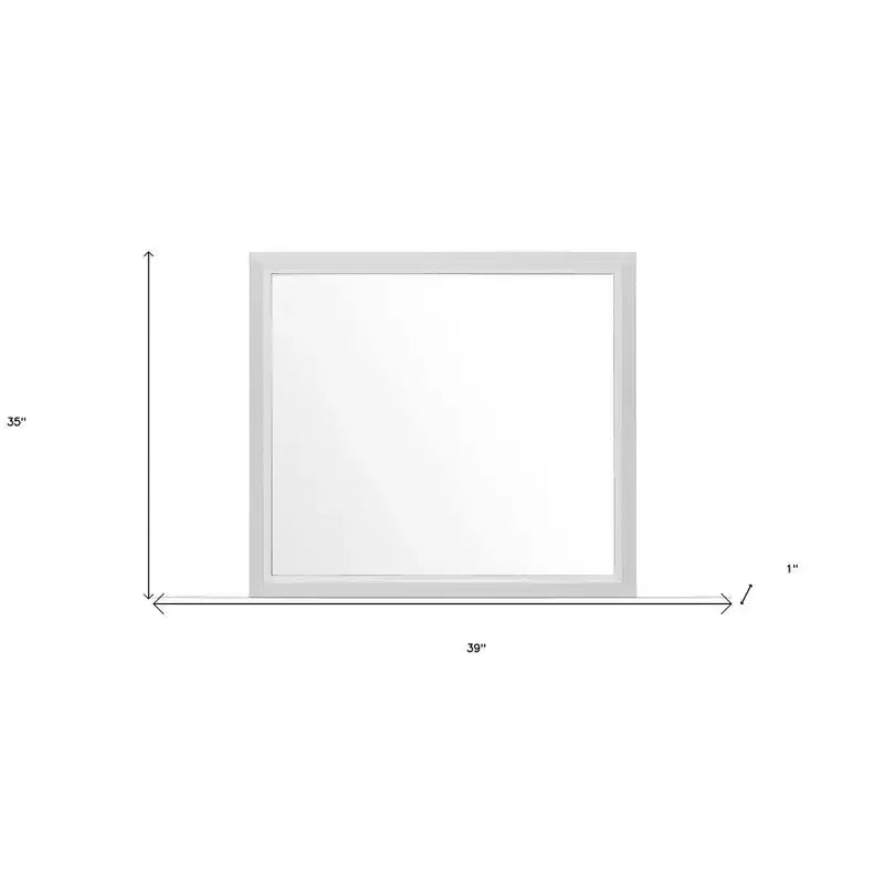 Specchio da Parete Rettangolare Bianco