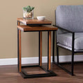 Sabanti Nesting C-Tables - 2pc Set - Brown - SEI