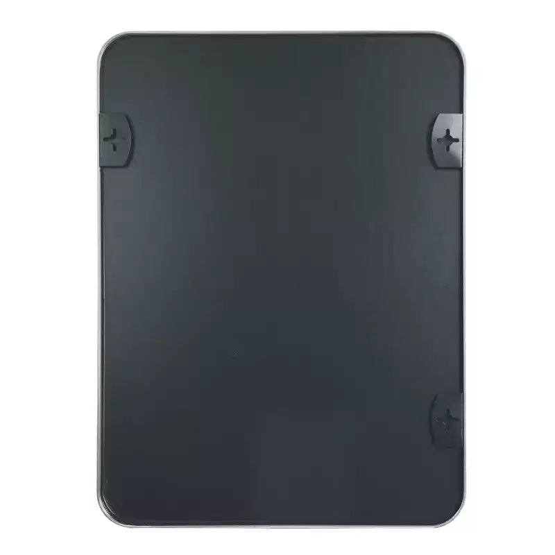 Specchio da parete rettangolare 36" con cornice in alluminio color argento