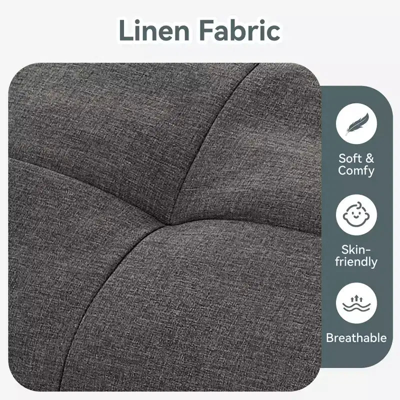 Divano Letto Futon Convertibile, Ecopelle, 2 Posti