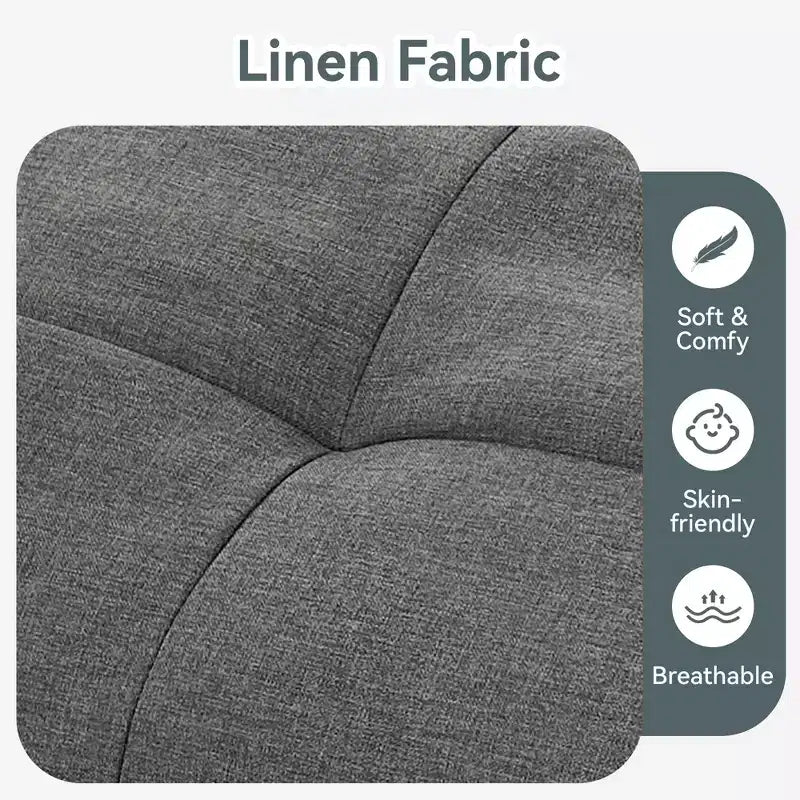 Divano Letto Futon Convertibile, Ecopelle, 2 Posti