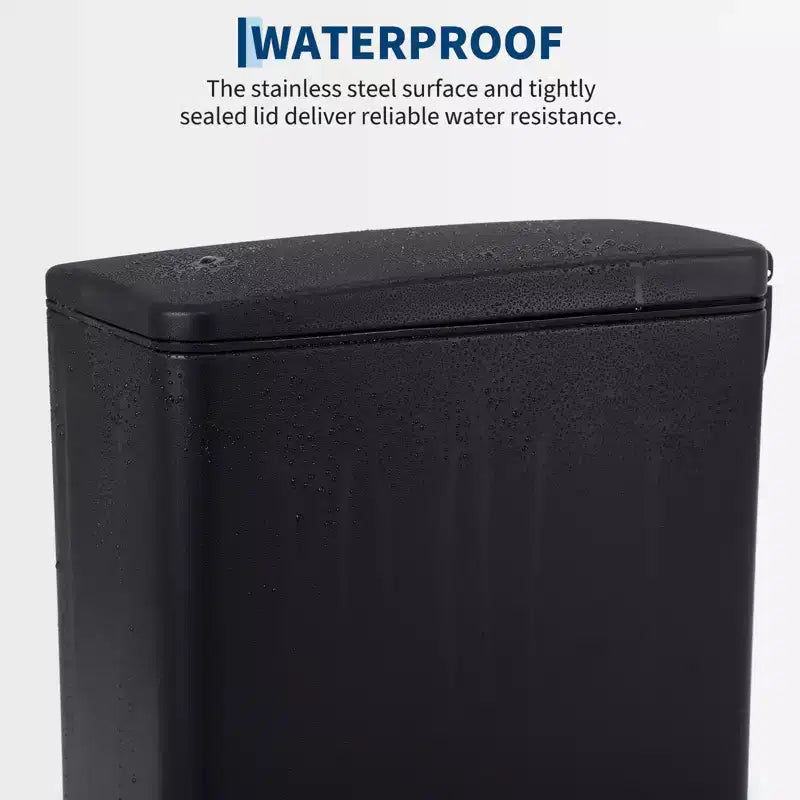 Pattumiera a Pedale in Acciaio Inossidabile con Coperchio a Chiusura Ammortizzata e Secchio Interno Rimovibile, 10L–55L