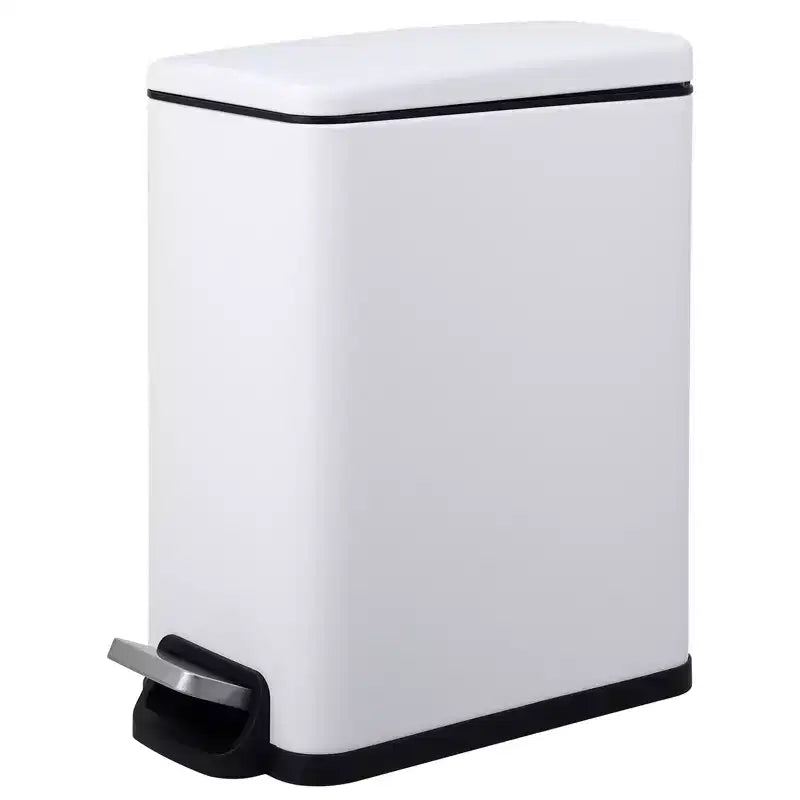 Pattumiera a Pedale in Acciaio Inossidabile con Coperchio a Chiusura Ammortizzata e Secchio Interno Rimovibile, 10L–55L