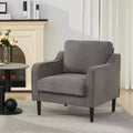 Poltrona in lino, stile Mid-Century, posto singolo