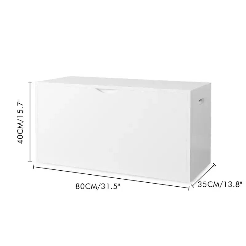 Organizzatore portagiochi per bambini con cassetto scorrevole, bianco, età 3-9 anni