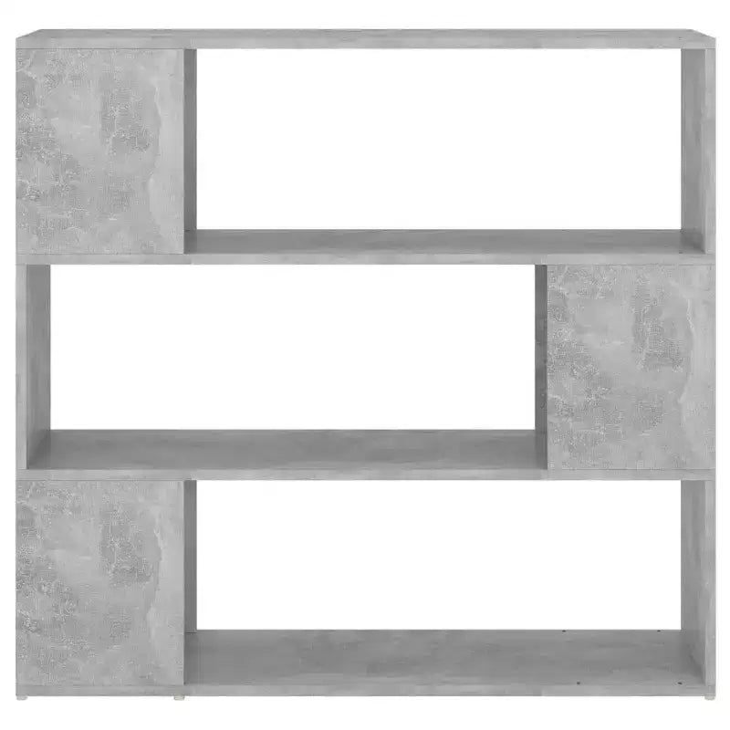 Libreria divisoria a 3 scomparti, grigio cemento