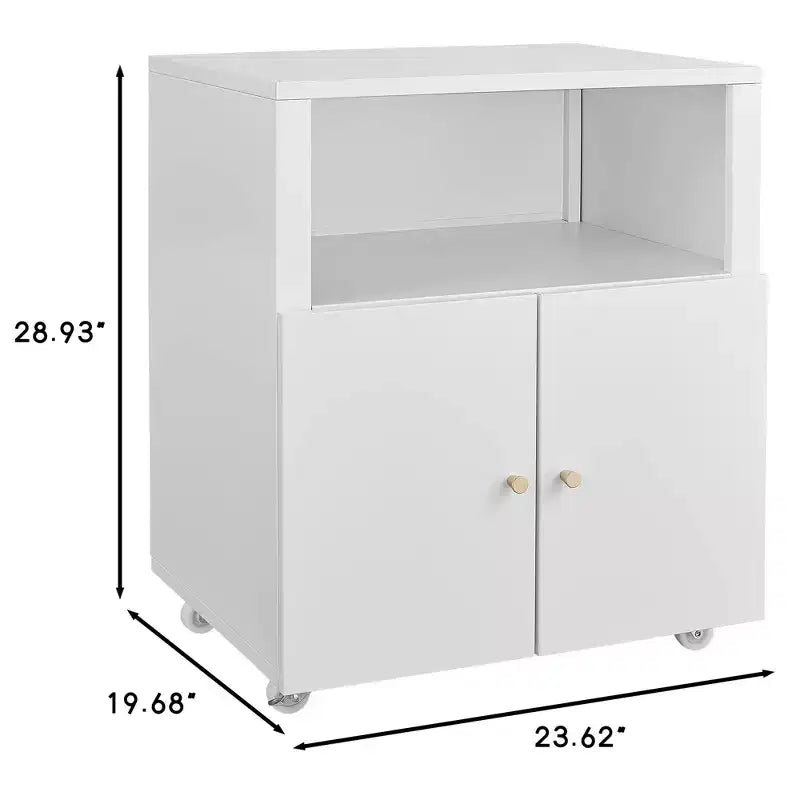 Armadietto contenitore in metallo laminato bianco/nero con 2 ante, 2 ripiani – Capacità 45 kg