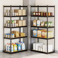Scaffali Metallici Neri a 5 Livelli, Set da 2
