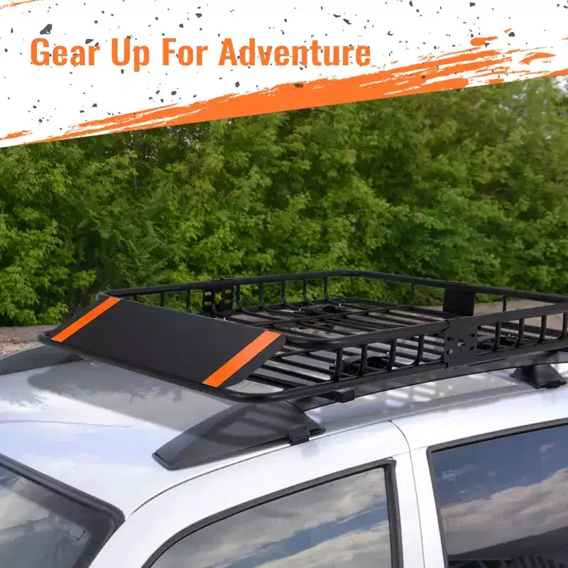 Cestello portatutto da tetto in acciaio, capacità 90 kg, compatibile con SUV e pick-up