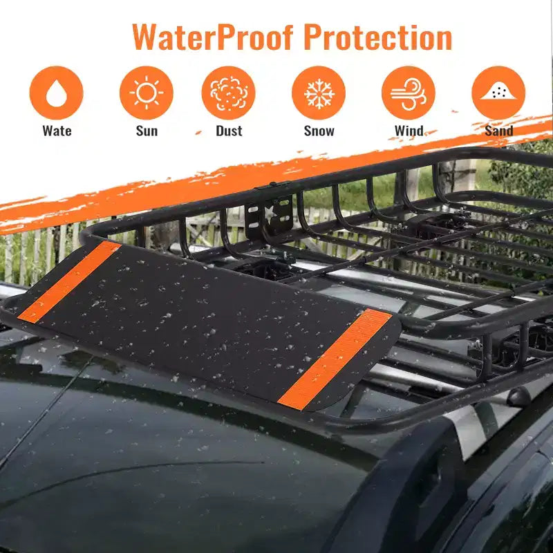 Cestello portatutto da tetto in acciaio, capacità 90 kg, compatibile con SUV e pick-up