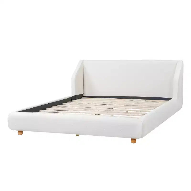 Struttura letto imbottita con testiera ad ali, Queen/King, 2 persone